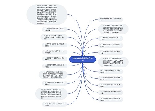 端午安康的祝福语客户20条思维导图