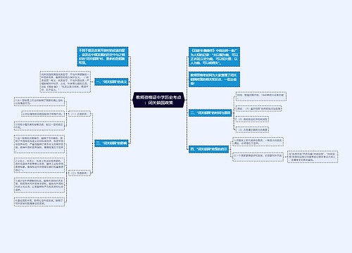 教师资格证中学历史考点：闭关锁国政策