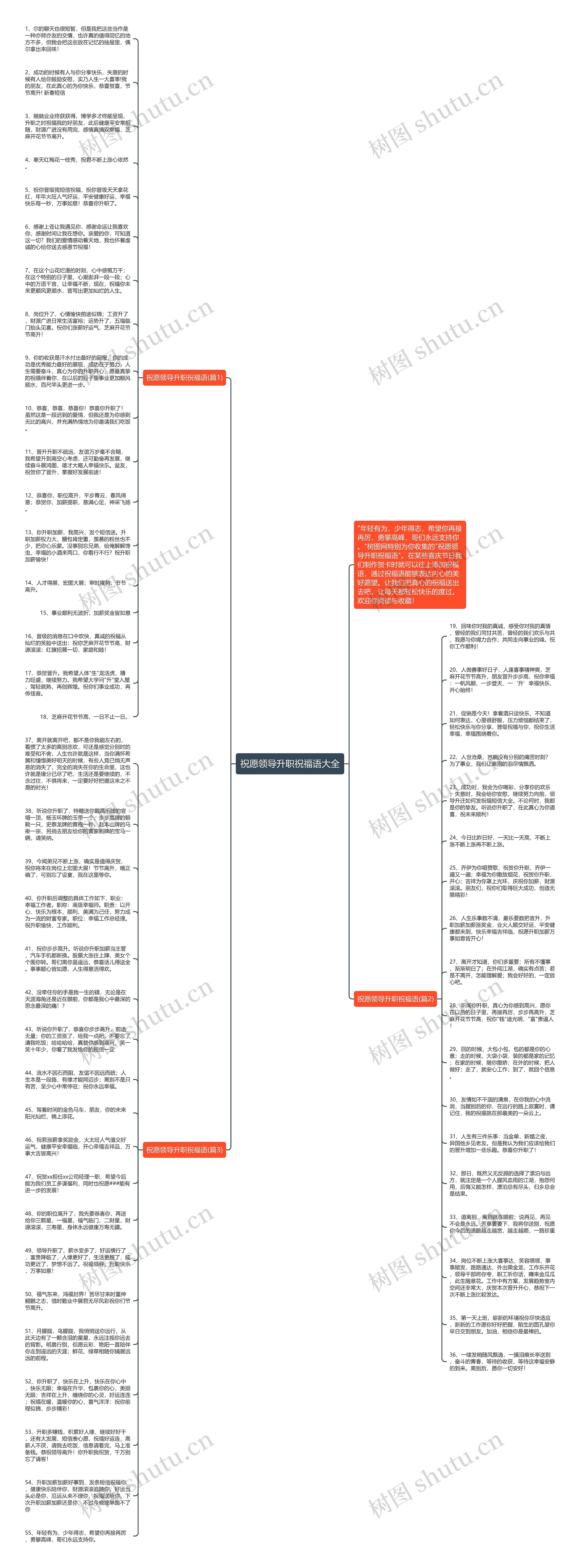 祝愿领导升职祝福语大全思维导图