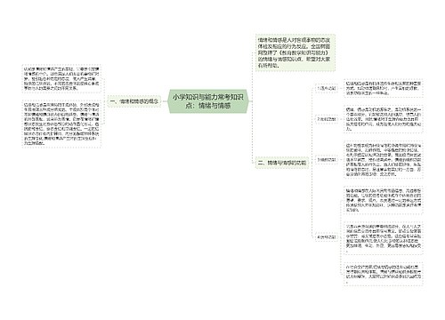 小学知识与能力常考知识点：情绪与情感