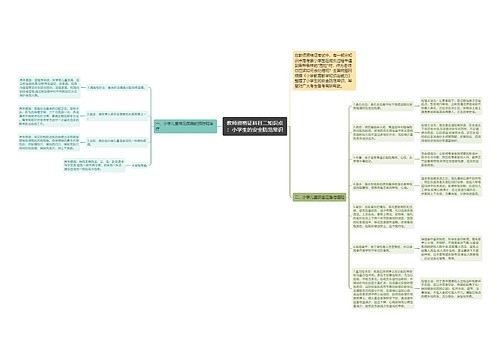 教师资格证科目二知识点：小学生的安全防范常识