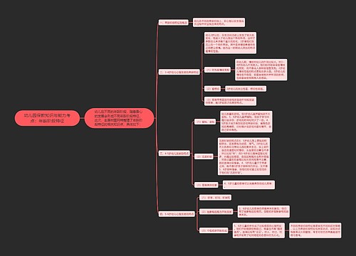 幼儿园保教知识与能力考点：年龄阶段特征