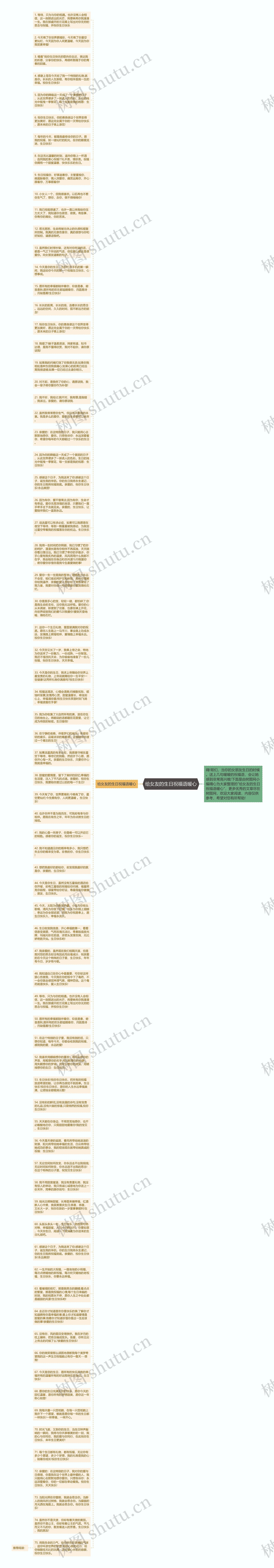 给女友的生日祝福语暖心思维导图