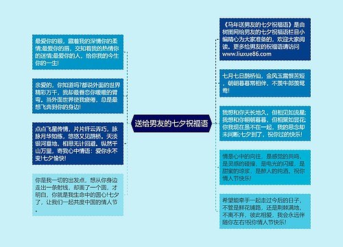 送给男友的七夕祝福语