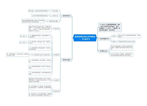 教师资格证音乐学科教案：《小放牛》