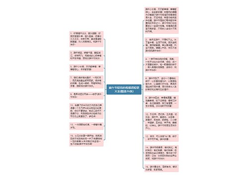 端午节短信的祝福语短语大全(精选16条)思维导图