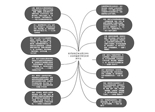 教师资格证考试语文学科：古诗词鉴赏中常见的修辞手法