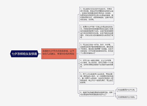 七夕怎样给女友惊喜