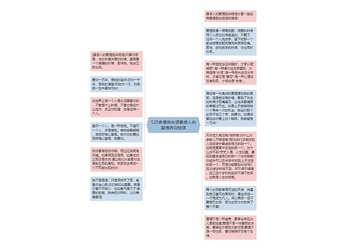 520浪漫告白语最感人的爱情告白短信
