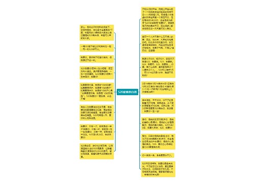 520爱情表白语