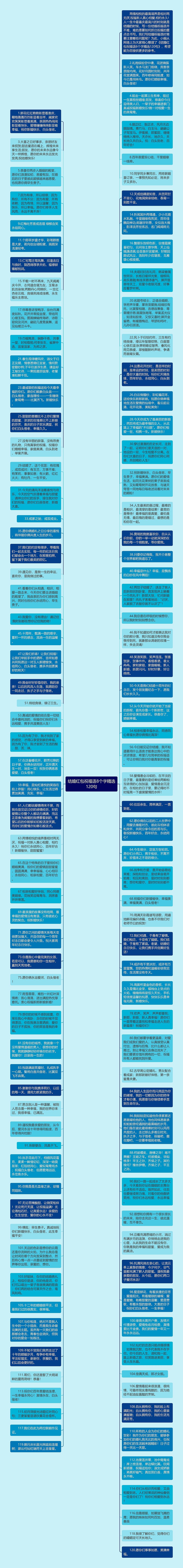 结婚红包祝福语8个字精选120句思维导图