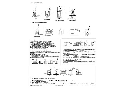 中考化学实验流程考题