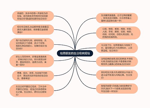 给男朋友的生日经典短信