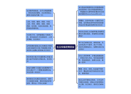 生日祝福语男朋友