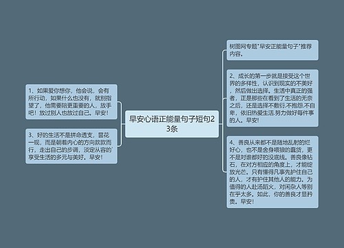 早安心语正能量句子短句23条