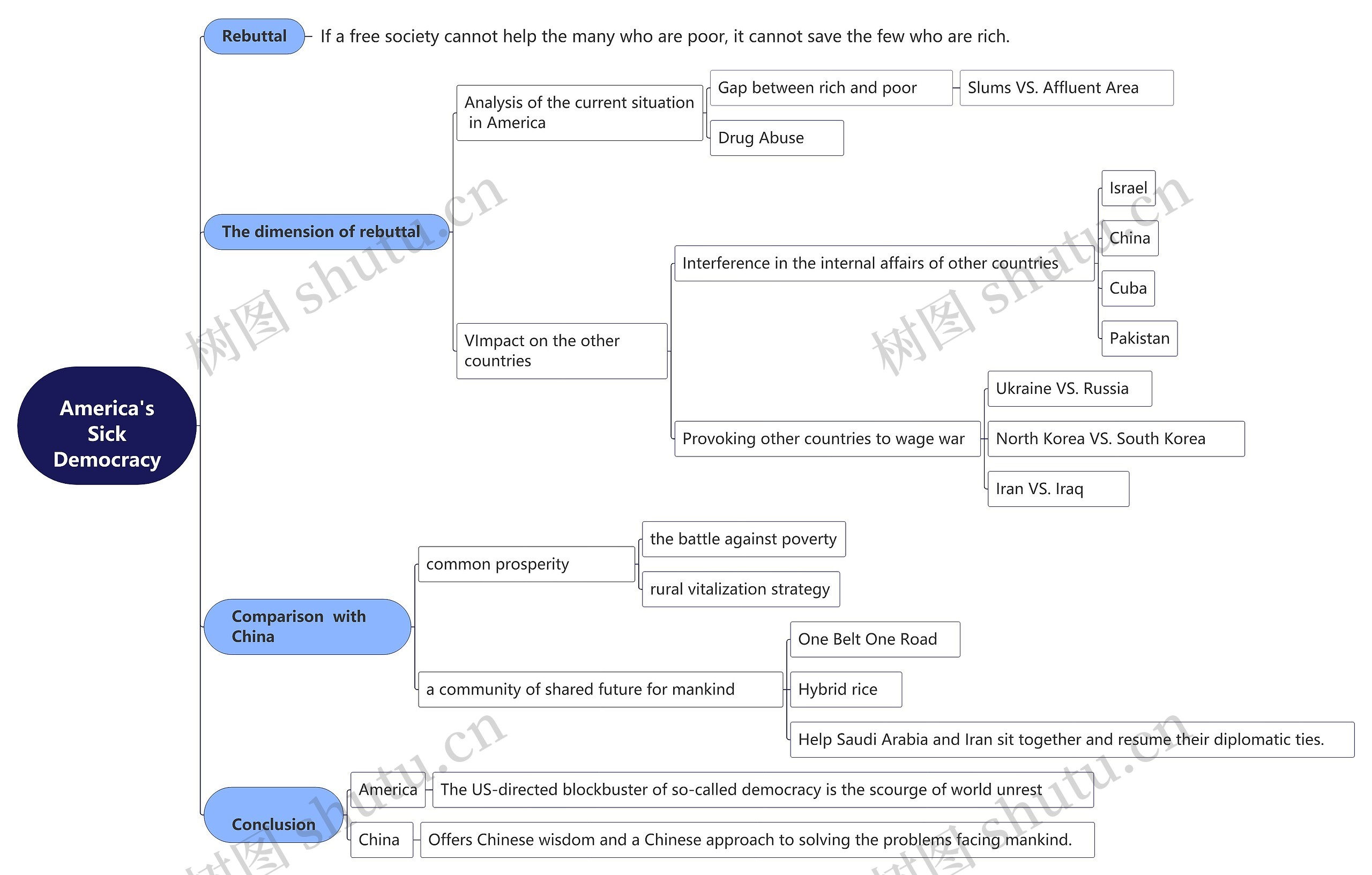 America's Sick Democracy思维导图