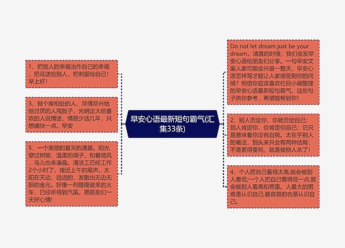 早安心语最新短句霸气(汇集33条)