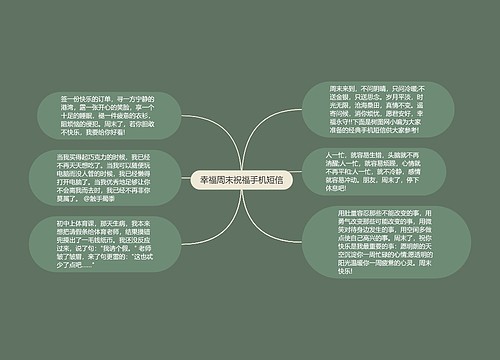 幸福周末祝福手机短信