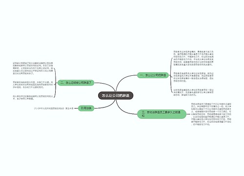 怎么让公司把辞退