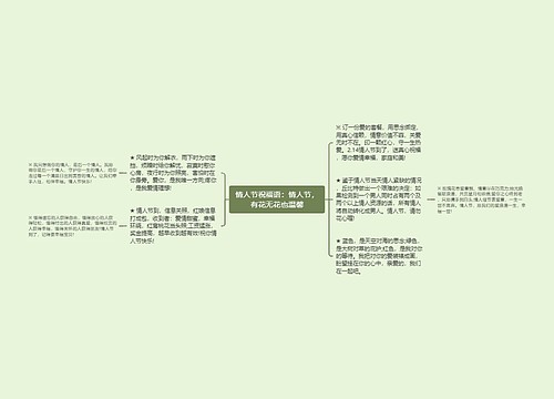 情人节祝福语：情人节，有花无花也温馨