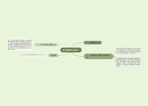 误工费怎么认定？思维导图