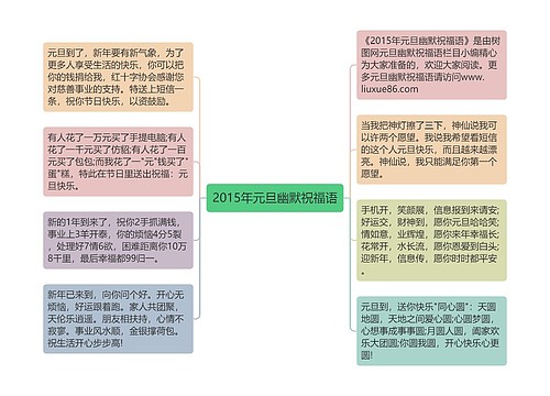 2015年元旦幽默祝福语