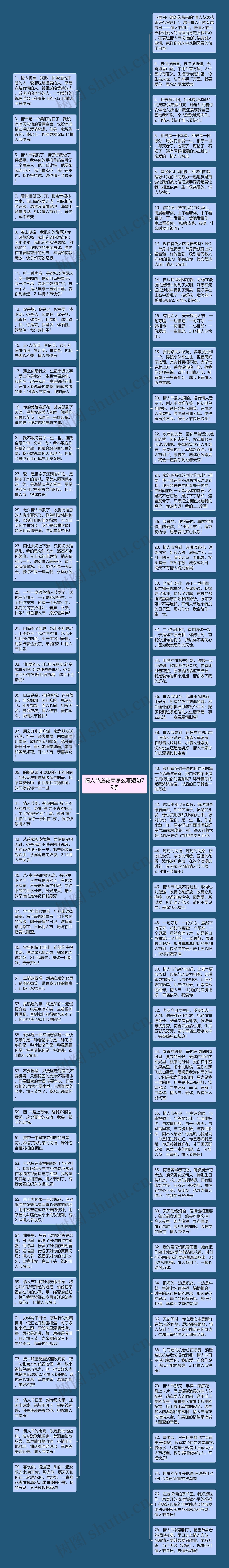 情人节送花束怎么写短句79条