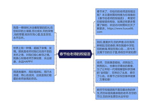 春节给老师的祝福语