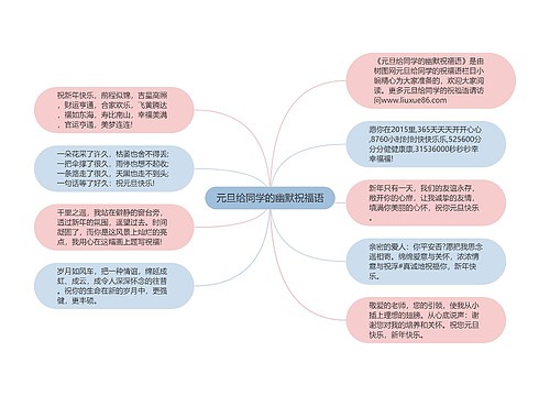 元旦给同学的幽默祝福语