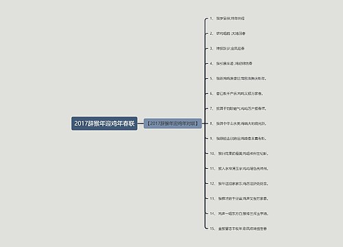 2017辞猴年迎鸡年春联