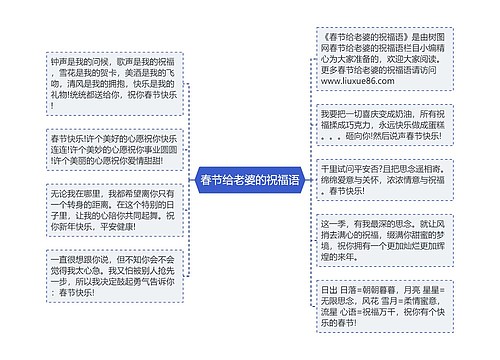 春节给老婆的祝福语