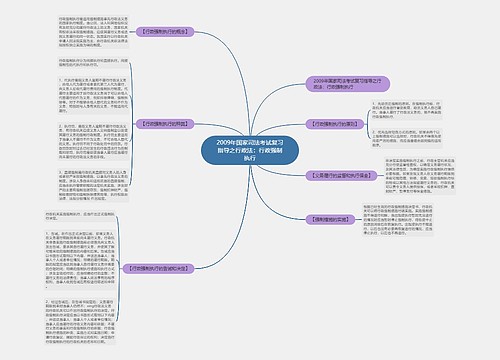 2009年国家司法考试复习指导之行政法：行政强制执行