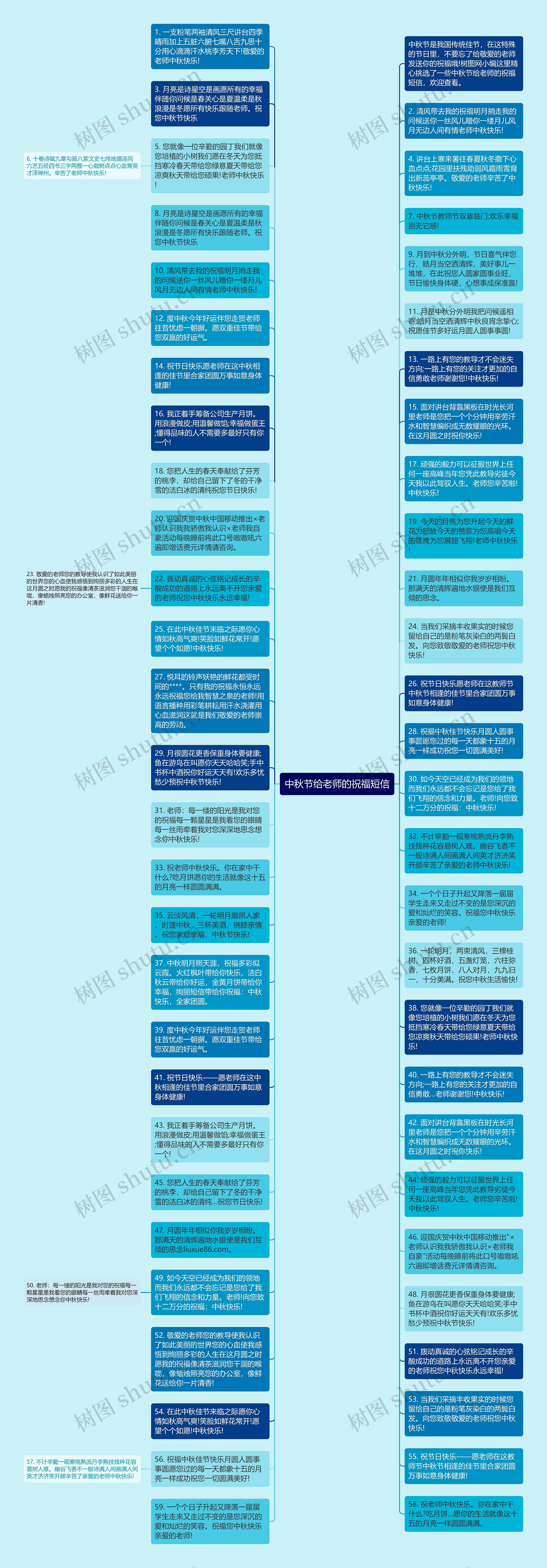 中秋节给老师的祝福短信