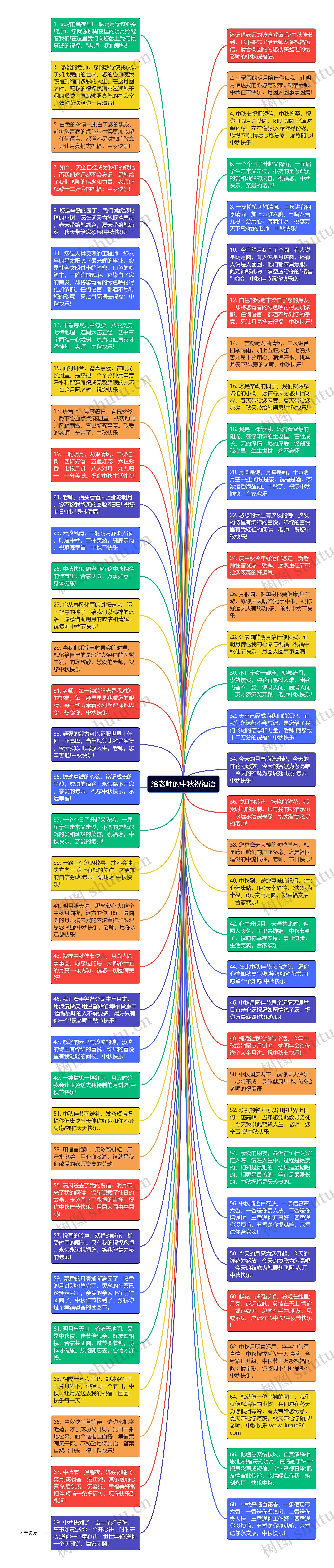 给老师的中秋祝福语