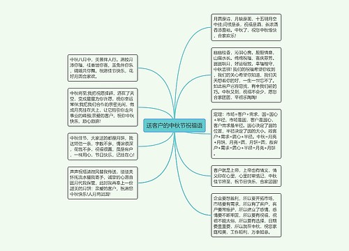 送客户的中秋节祝福语