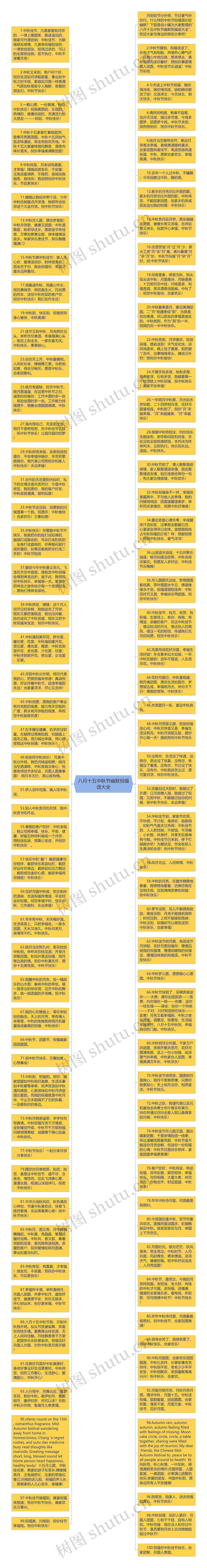 八月十五中秋节幽默祝福语大全