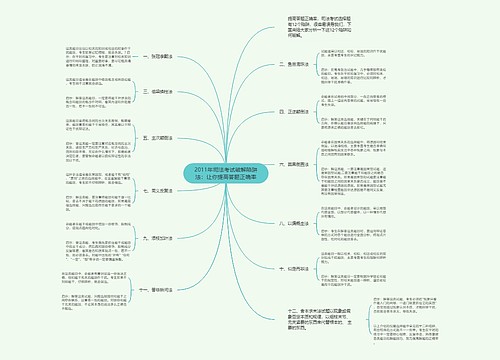 2011年司法考试破解陷阱法：让你提高答题正确率