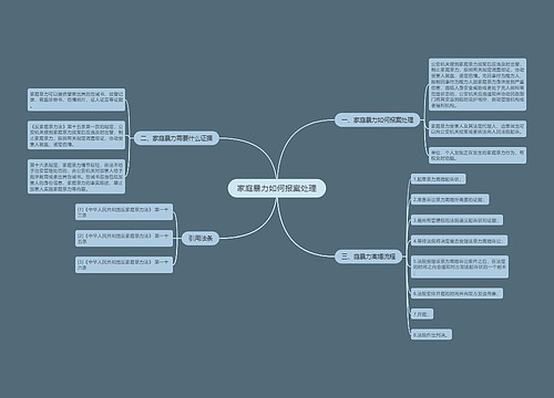 家庭暴力如何报案处理