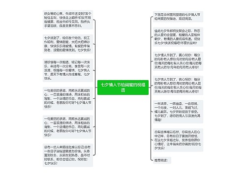 七夕情人节给闺蜜的祝福语