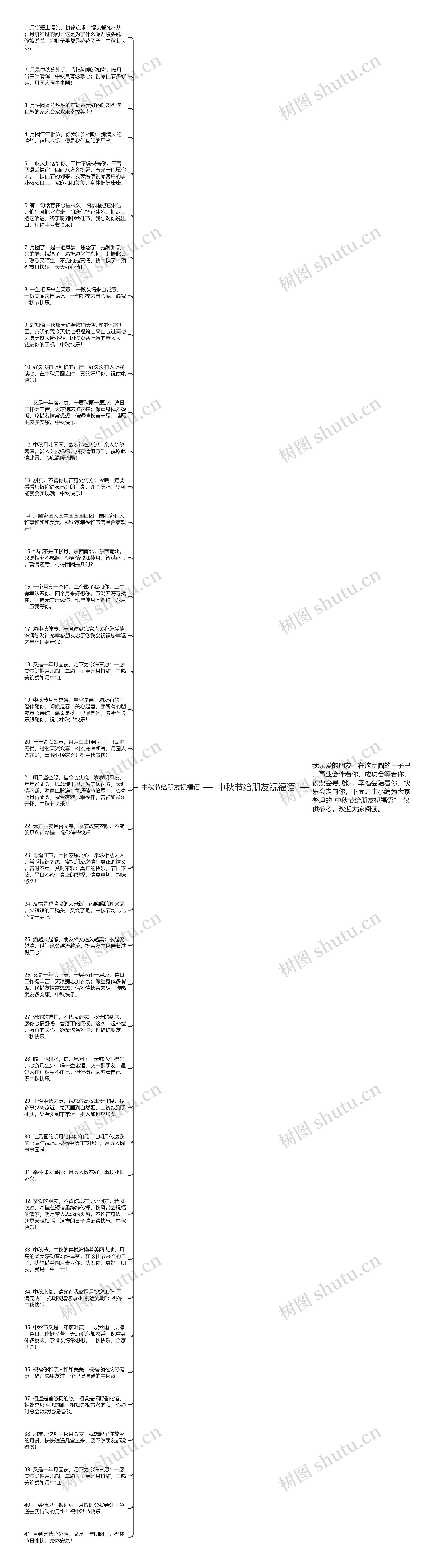中秋节给朋友祝福语