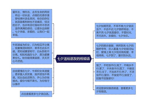 七夕送给朋友的祝福语