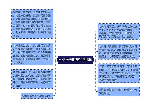 七夕送给朋友的祝福语