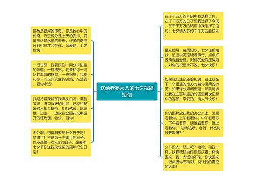 送给老婆大人的七夕祝福短信