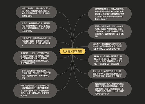 七夕情人节表白语