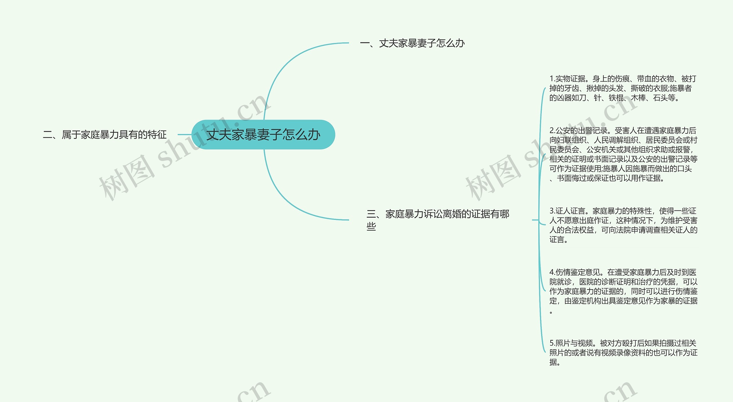 丈夫家暴妻子怎么办思维导图