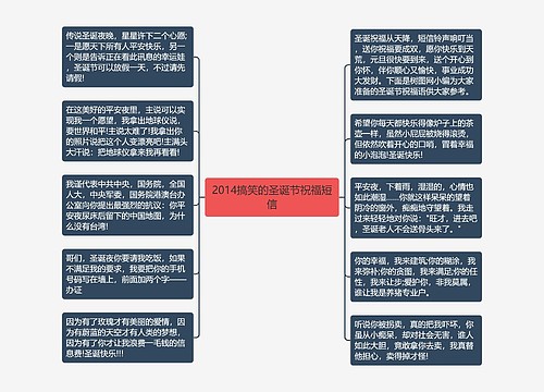 2014搞笑的圣诞节祝福短信