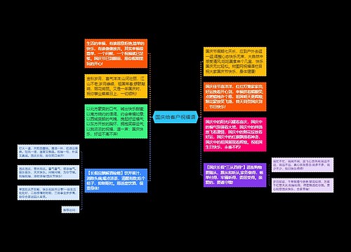 国庆给客户祝福语