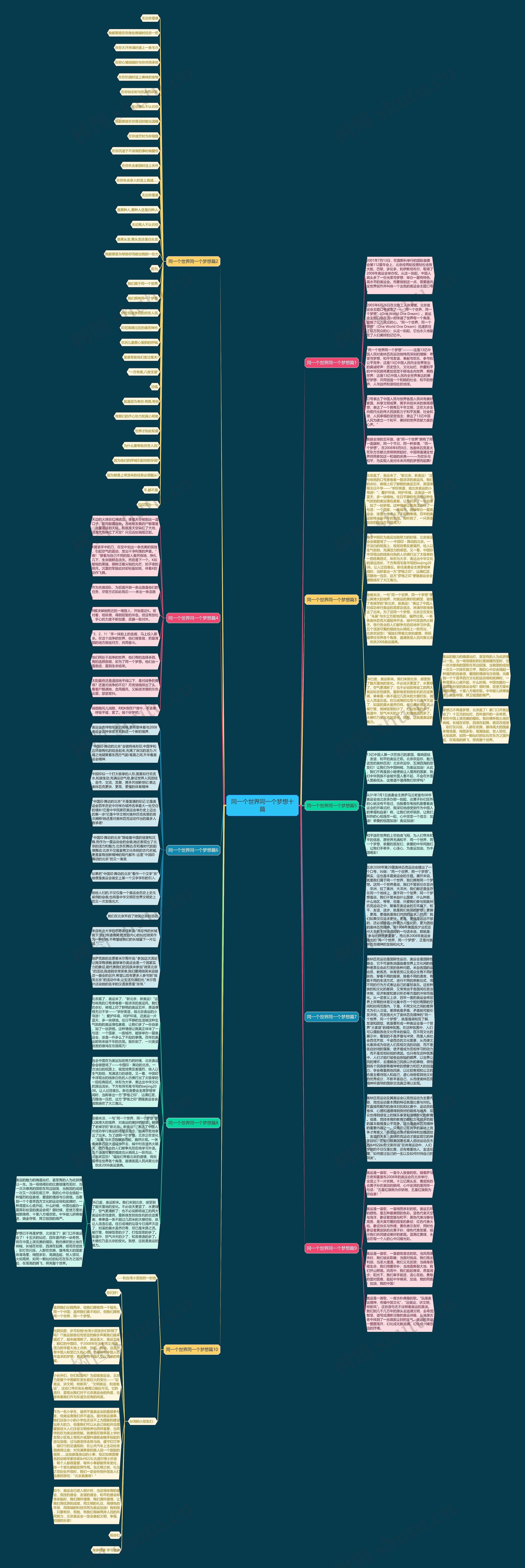 同一个世界同一个梦想十篇