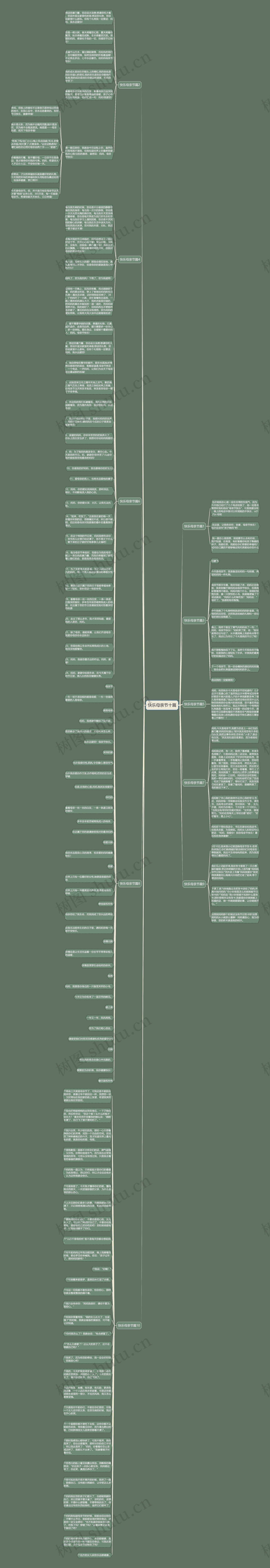 快乐母亲节十篇思维导图