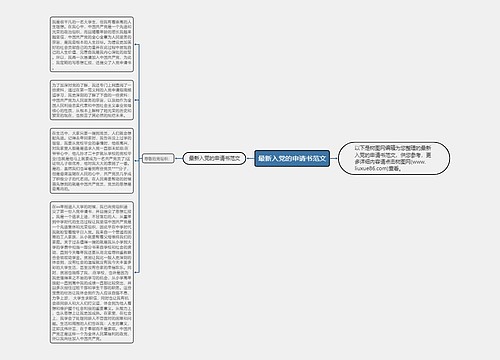 最新入党的申请书范文